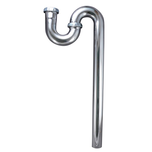 Keeney Brass S-Trap in Polished Chrome, 1-1/2 x 1-1/2" 332CK